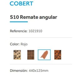 REMATE LATERAL UNIVERSAL COBERT ROJO 1021910 