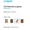 REMATE LATERAL UNIVERSAL COBERT ROJO 1021910 