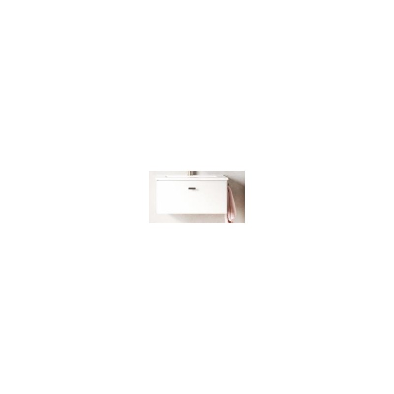 CONJUNTO MUEBLE MEI 50x35cm CON REPISA ROBLE BLANCO + LAVABO 51x36 LITTLE C0075564 ROYO 