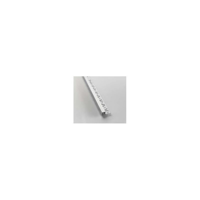 LISTELO ALUMINIO PLATA BRILLO 10x12mm 2,50 00667 VALEN 