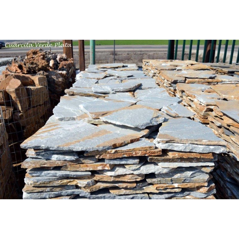 PIEDRA VERDE PLATA PALET (Palet 28m2. aprox) 