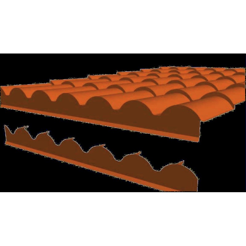 REMATE CHAPA SANDWICH FRONTAL TEJA 4cm 8023 UD 
